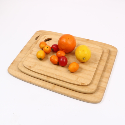 Tabuleiro de corte retangular de madeira personalizado para corte de vegetais duráveis na cozinha