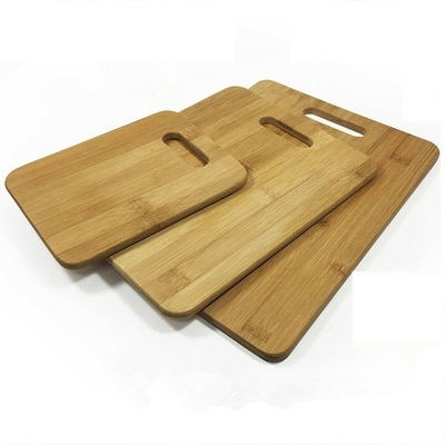 Tabela de corte de madeira espessa 285x210x8mm Retângulo para preparação de alimentos na cozinha do chef