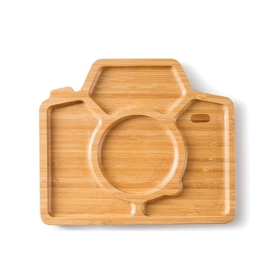 Caixa de bambu em forma de câmera segura e elegante com design minimalista 1 quantidade