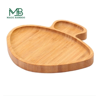 Desenhos personalizados placa de sucção para crianças multifuncional bandeja de jantar de bambu
