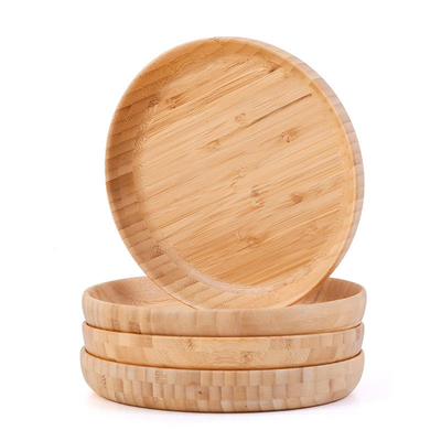 Estilo de design minimalista Placas de aperitivos de bambu para jantares sobremesas lanches e saladas