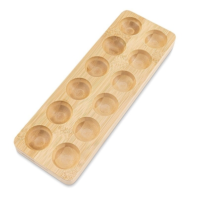 Casa Cozinha Proteção de ovos de bambu Estante de armazenamento seguro Receptor frigorífico Estante de armazenamento