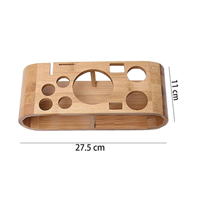 Portátil Bamboo utensílios de cozinha porta-bagagens Bar ferramentas de armazenamento