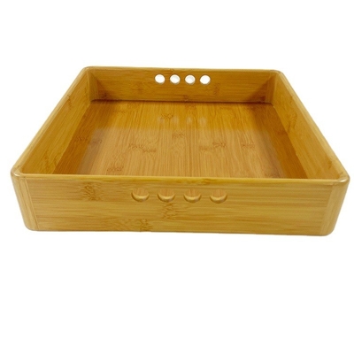 Pão de cozinha personalizado Rectangular Quadrado Bamboo Servindo bandeja