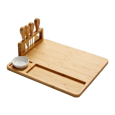 Máquina de lavar louça Safe Cheese Bamboo Cutting Board Serving Tray