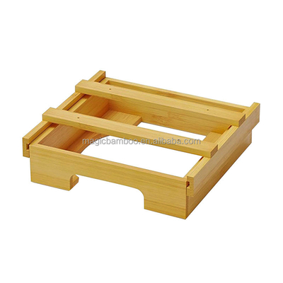 BAMBOO Cozinha Cozinha Dispensador Vertical Dispensador de Placas de Papel Com Dividor Interno