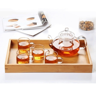 Nesting Natural de bambu bandeja de alimentos Rectângulo decorativo Odm