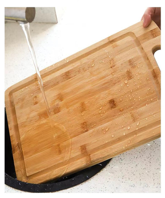 Tabela de corte de bambu ecológica para organização e armazenamento de grandes cozinhas