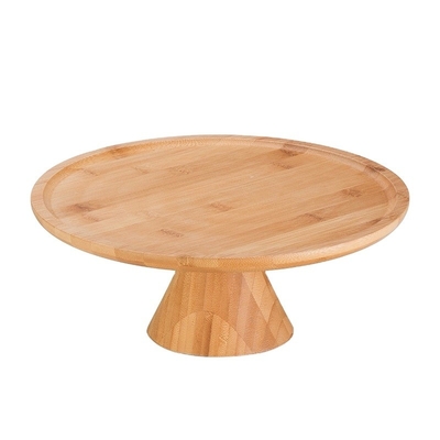 OEM/ODM bandeja decorativa redonda de bambu para festa de casamento estilo moderno