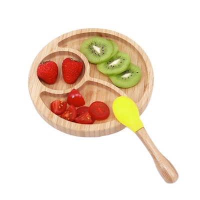 Placas de comida de bambu personalizadas com bandeja de servir Ofertas de ocasião 20x20x3cm