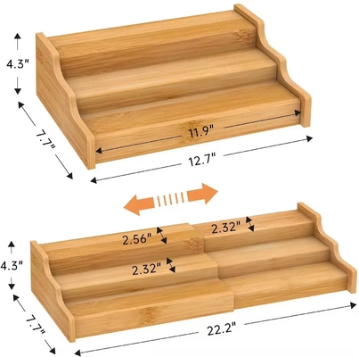 32.5x21.5x11cm Armários de cozinha modernos Display Prateleira de armazenamento Número de níveis Quatro camadas