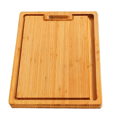43.7x32x1.5cm Bamboo Large Panel Cutting Board com Juice Slot Simples e Sustentável