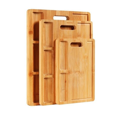 Tabela de corte de bambu natural ecológico 30*21.1*1.5cm Tamanho Logotipo personalizado para cozinha