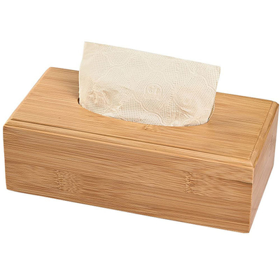 Desenho personalizado aceito Casa Fresco Design Sustentável Bamboo Tissue Box Holder Cover