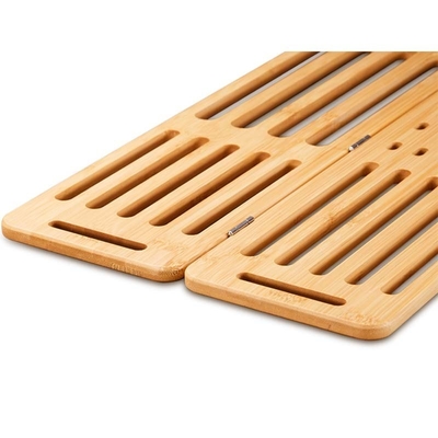 Repositorios de cozinha para uso doméstico em ambientes fechados Repositorios de armazenamento para mobiliário organizador de pratos em madeira de bambu