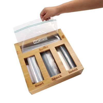 Container de alimentos de alumínio 100% de bambu natural Caixa de armazenamento com tampa