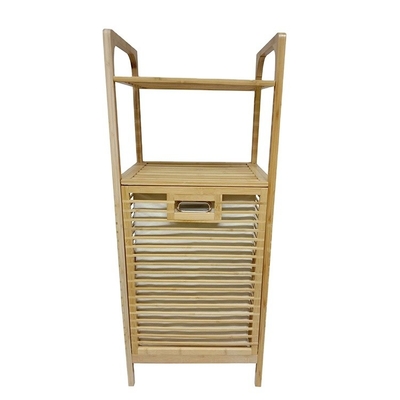 Cesto de lavanderia de bambu natural Cesto de armazenamento Cesto de roupa suja
