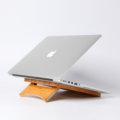 Posicionamento de computador portátil de bambu dobrável