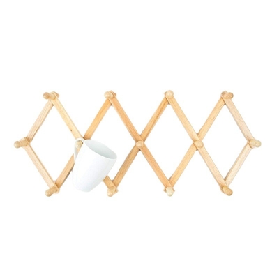 Gancho de casaco natural de bambu sólido para toalhas penduradas Vestes e casacos 86.68x17x5cm
