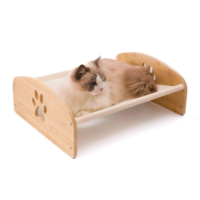 Bamboo Madeira Cadro de cama de cão Plataforma Oxford Cloth ODM