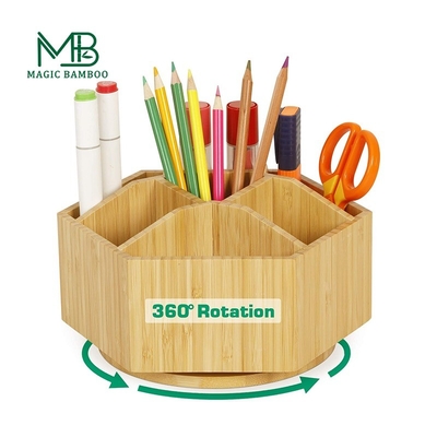 360 graus Rotativo Pen Holder Cute e Creative caixas de armazenamento contentores para logotipo do cliente