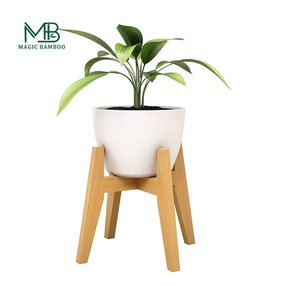 Moderno e sustentável Bamboo Plant Pot Holder para Flor Artificial Indoor