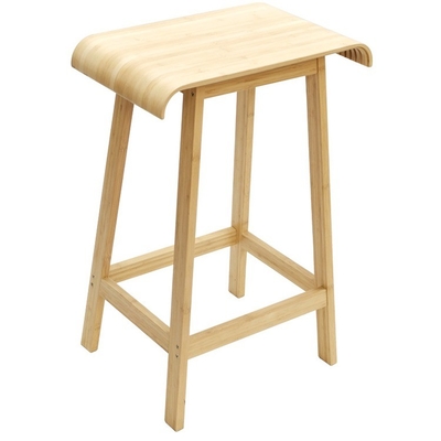 Sento curvo de bambu criativo com design ecológico e certificado CE