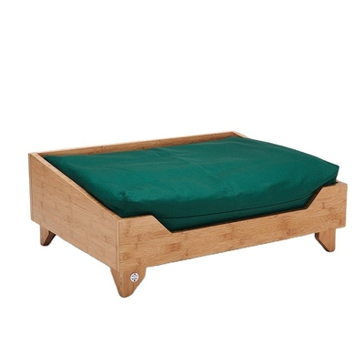 OEM Quadro de cama de gato de bambu sólido para cão pequeno médio grande PET