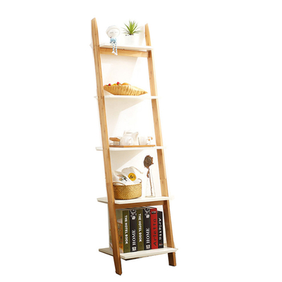 5 Escadaria inclinada de piso Prateleira de parede para BAMBOO Sala de estar Banheiro Decoração de cozinha